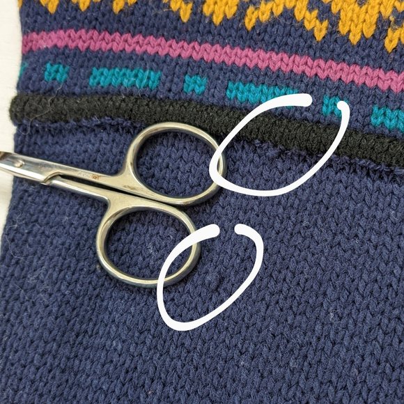 80/90s Purple Knit Abstract Sweater by Forester Rugged Apparel - Picture 6 of 10